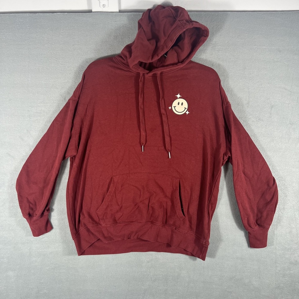 Ultra Flirt Women's M Maroon Manifest Your Dreams Hoodie Sweatshirt Pullover